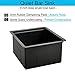 BoomHoze Black Undermount Bar Sink, 15 x 17 Inch Black Stainless Steel Undermount Kitchen Sink Single Bowl 16 Gauge Wet Bar Prep Basin