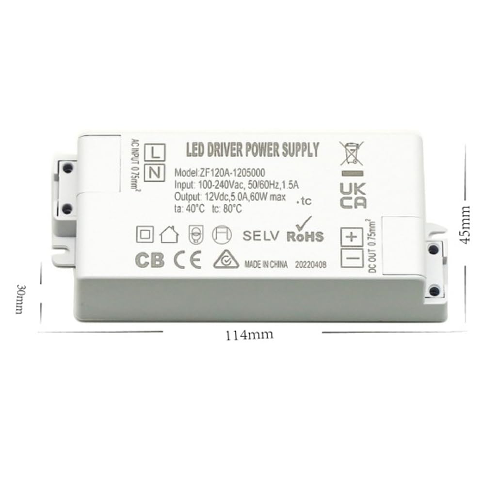 AC DC Adapter Power Supply Cord For Model ZF120A-1205000 ZF120A1205000 Switching - Foto 6