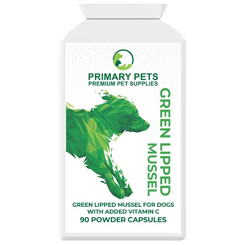 Green Lipped Mussel for Dogs, 90 Powder Capsules, Natural Omega 3 Joint Supplements for Dogs, Premium New Zealand Mussel to Support Mobility and Daily Vitality
