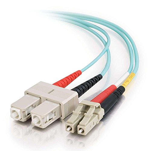 Cable de fibra óptica multimodo LC SC turquesa ríser de 2 metros C2G