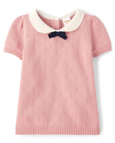 Gymboree Girls' and Toddler Short Sleeve Pullover Sweater
