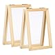 PATIKIL A6 Größen Holz Papier Herstellung Sieb 2Stk 6.1x3.9 2in1 Papier Herstellung Form und Bütten Papierherstellung Zubehör Rahmen für Papier Herstellung Selbermachen Basteln Holz Farbe