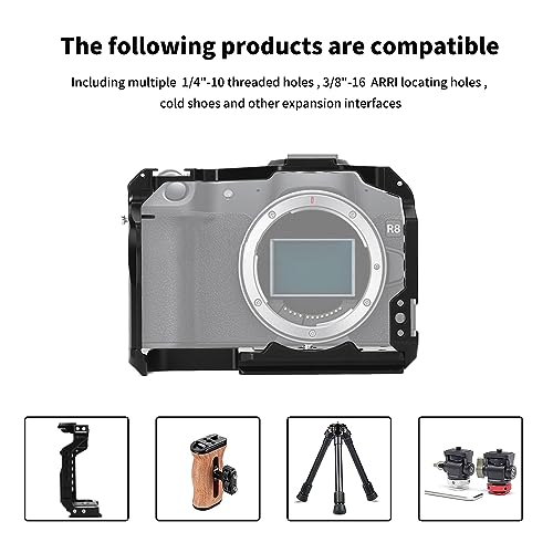 EOS R8 Camera Cage for Canon EOS R8, Camera Case Rig With Cold Shoe by FUGASUN - Image 7