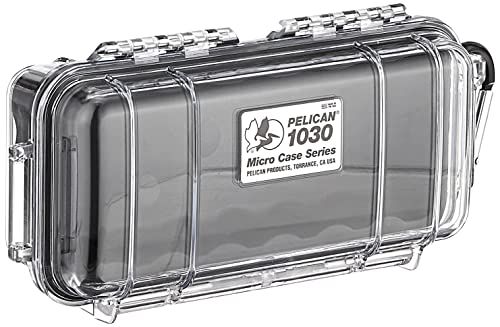 Maleta Pelican 1030 Micro Case Negro/Transparente
