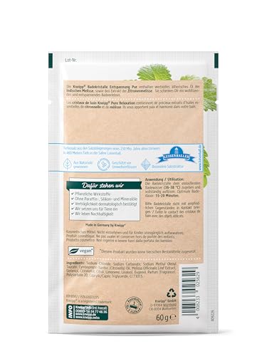 Kneipp Geschenkset Momente der Entspannung - ausgewählte Badekristalle Bestseller (3 x 60g): Tiefenentspannung, Entspannung Pur und Goodbye Stress - kleine Aufmerksamkeit und ideales Mitbringsel