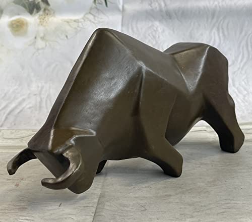 Large Brown Patina Fighting Bull Modern Art by Botero Bronze