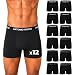 ANTONIO ROSSI 12er-Pack Boxershorts Herren Baumwolle, Stretch-Bund