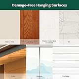 Command Clear Medium Hooks, 2 Hooks + 4 Adhesive Strips - Outdoor Use - Transparent - Adhesive Hooks for Hanging Christmas Decorations Damage Free - Image 8