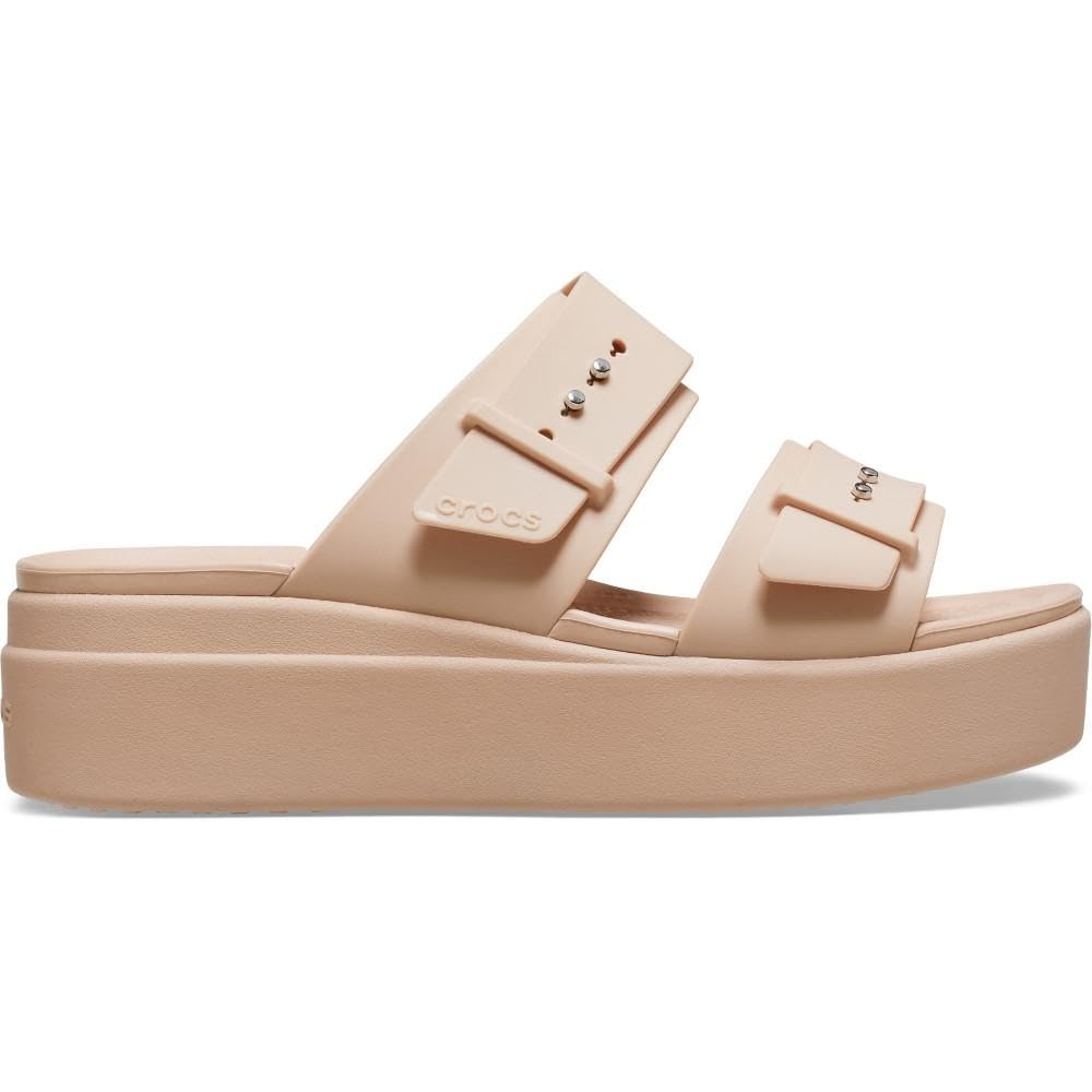 Crocs Women's Pink Brooklyn Buckle Sandal in Size 7, Sports Direct