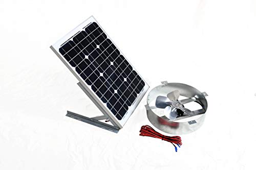 Amtrak Solar Powerful 70-Watt Galvanized Steel Solar Attic Fan Quietly Cools Your Ventilates
