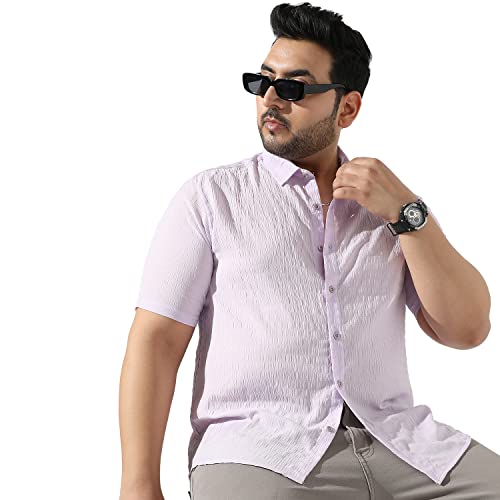 Image of Instafab Plus Men's Button Up Regular Fit Shirt for Casual Wear Modern Clothing Shirt Crafted with Regular Sleeve, Comfort Fit & High-Performance for Everyday Wear