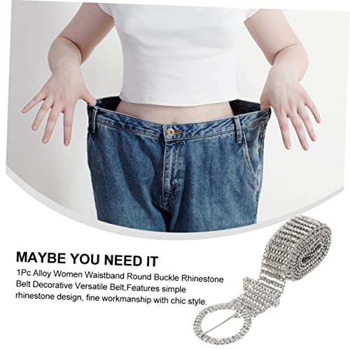 Fashion Rhinestone Waist Belt Alloy Delicate Shining Waistband for Women Stylish Accessory for Dresses and Skirts Durable and Glamorous Design3