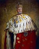 ZhiChengHflBM Vintage Painting Wall Art Poster Artwork Print Portrait of Oscar Ii by Oscar Gustaf Bjorck Famous Paintings Replicas for Home Decor 60x90cm