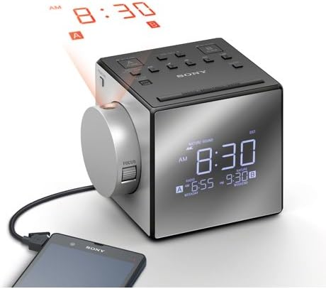 Sony ICFC1PJ Clock Radio with Time Projector (1.57-Inch Speaker)
