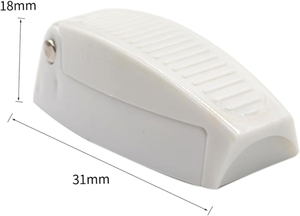 Unomor 5 Pcs Buckle Door Latch Door Clip Baggage Door Catch Compartment Latch Holder White