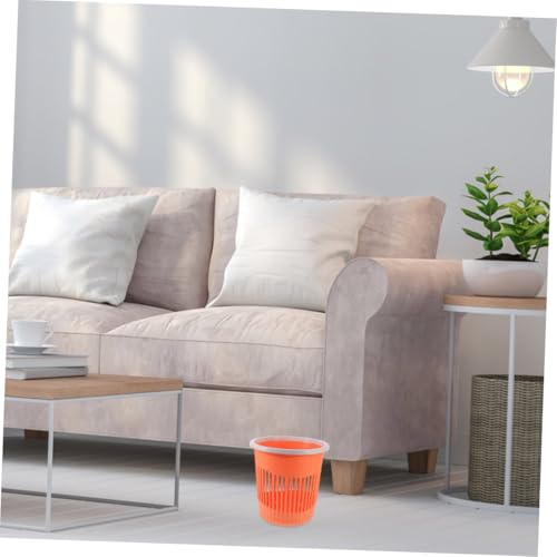 Cabilock 2 piezas caneca rectangular para basura pequeña miniatura 4