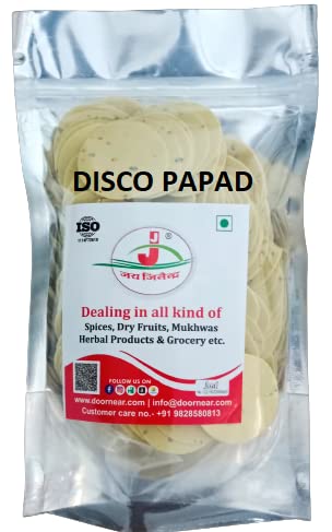 Jai jinendra Homemade Disco Papad - 400 Gm Special Moong Dal Zaaikedar Rajasthani Flavour Disco Papad Katori Size Ready to Fry
