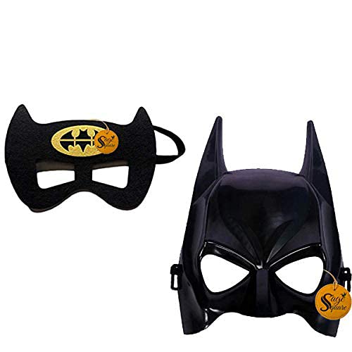 Sage Square "Bat-Man Eye Mask & Face Mask for Costume Parties, Cosplay, Birthday Parties and Dress-up (Combo) (B0878QXMMS) Amazon Price History, Amazon Price Tracker