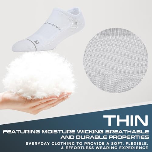 Coolmax No Show Socks 5 Pairs Performance Cooling Compression Running Athletic Thin Breathable Anti Blister Ankle Socks3