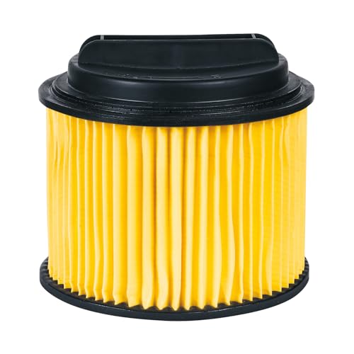 Original Einhell Filtre plissé avec couvercle (accessoire pour aspirateur eaux et poussières, Ø150 mm, compatible avec Einhell aspirateurs eaux et...