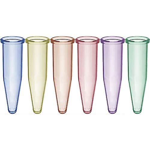 Labcon 1141M84PK, 3033-872-000-9 SuperClear Microcentrifuge Tube Without Cap, Yellow, Resealable Bag, 1.7mL Capacity, Pack of 500