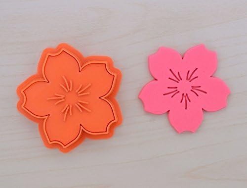 Cherry Blossom Cookie Cutter and Stamp Set (2 inches)