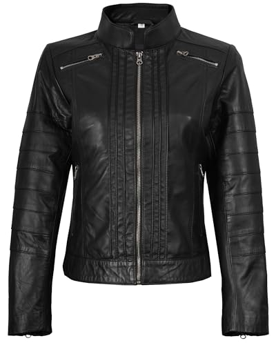 Image of Blingsoul Real Leather Jacket Women - Lambskin Jackets for Womens