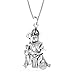 LeCalla Valentines Day Jewelry Italian 925 Sterling Silver Antique Lord Hanuman Pendant Necklace for Men | Solid Men's Chain Pendant Necklace 18+2 Inches, Made in Italy