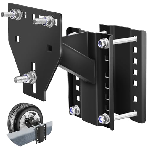 TIF-129 Incorrectly Installed Spare Tire Carrier - 2021-2022 Tiffin Cahaba Motorhomes 4 toolhoper Trailer Spare Tire Mount, Boat Spare Tire Mount for Utility Trailer, Upgrade Spare tire Carrier, Fits 4 5 6 8 Lugs Trailer Wheels, Holds Up to 150 Lbs