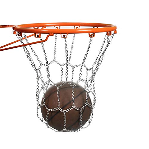 Filet de basket robuste en chaîne métallique tout temps pour panier extérieur
