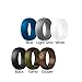 Silicone Wedding Ring,Silicone Wedding Band??6 Ring Pack for Men(for Love,Outdoor and Sport) (white,black,light grey,copper,blue,camo, 12)