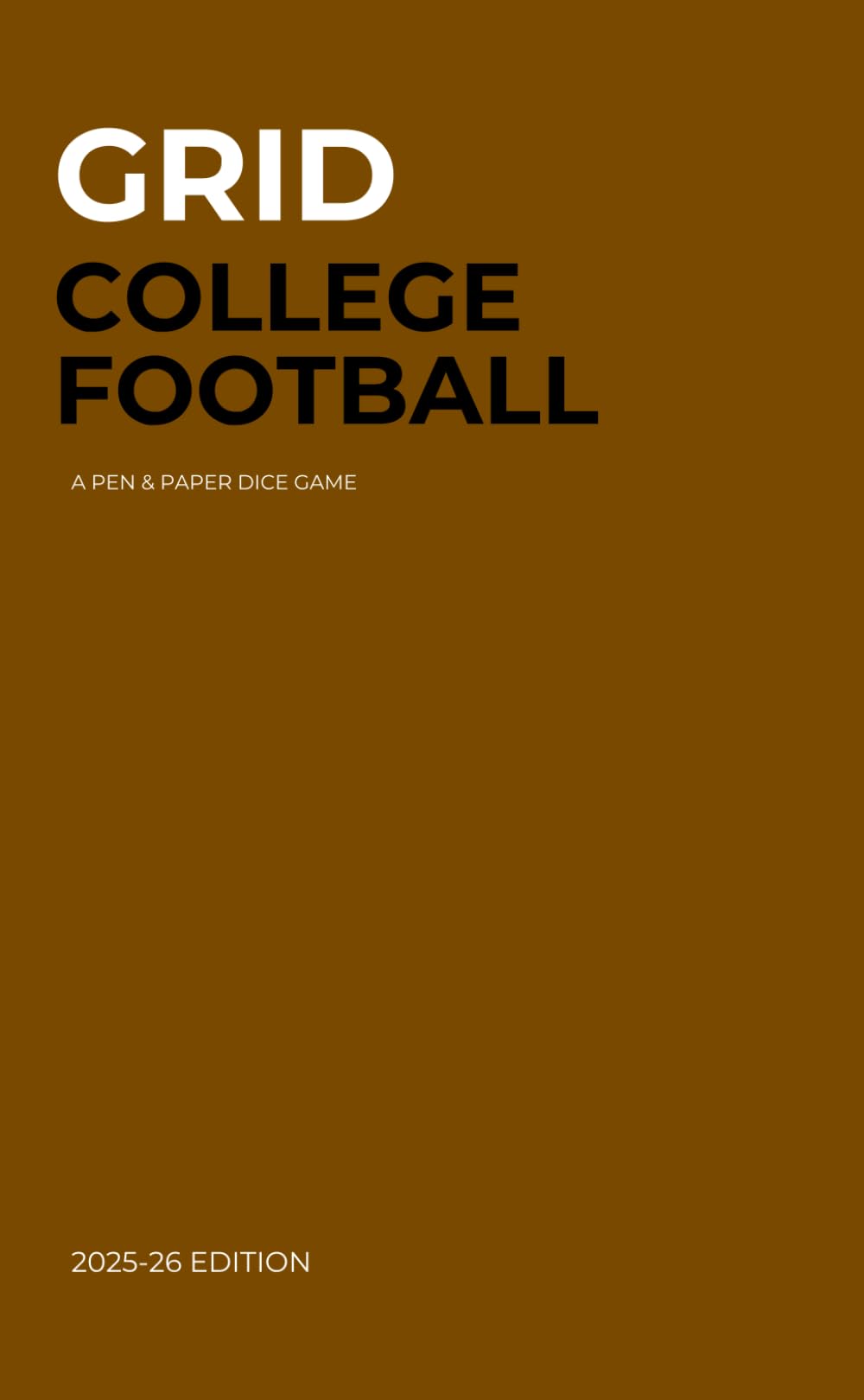 Grid College Football - 2025-26 Edition