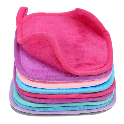 7 Pcs Reusable Makeup Remover Cloths, Multicolor Makeup Eraser Ul...