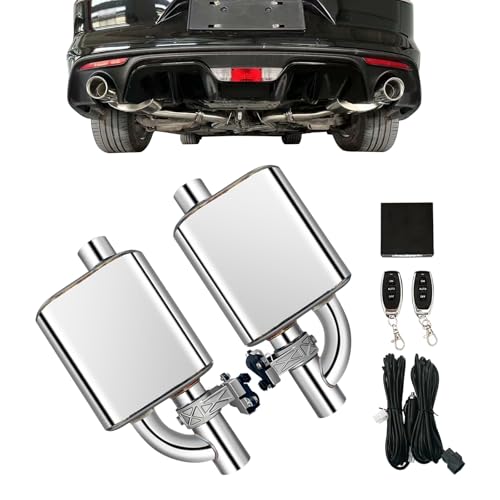 Valvetronic Exhaust Cutout 2.5 Inch Electric Exhaust Valve Muffler Cat Back Exhaust System Kit (2pcs)