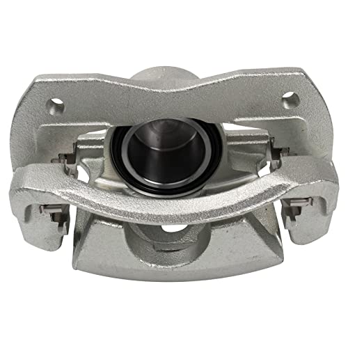 Image of TRQ Front Left and Right Brake Caliper Set Caliper Brackets Hardware Compatible with 06-08 Toyota RAV4 L4 2.4L 09-10 RAV4 L4 2.5L 2012 RAV4 L4 2.5L 17-18 RAV4 LE excluding Japan Built Models