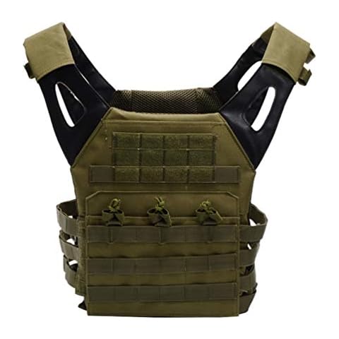 Xinwcang Tactical Vest Multifunctional Outdoor Airsoft Tactical Vest for Special Mission Combat Training Field Operations Top Green One Size Cover