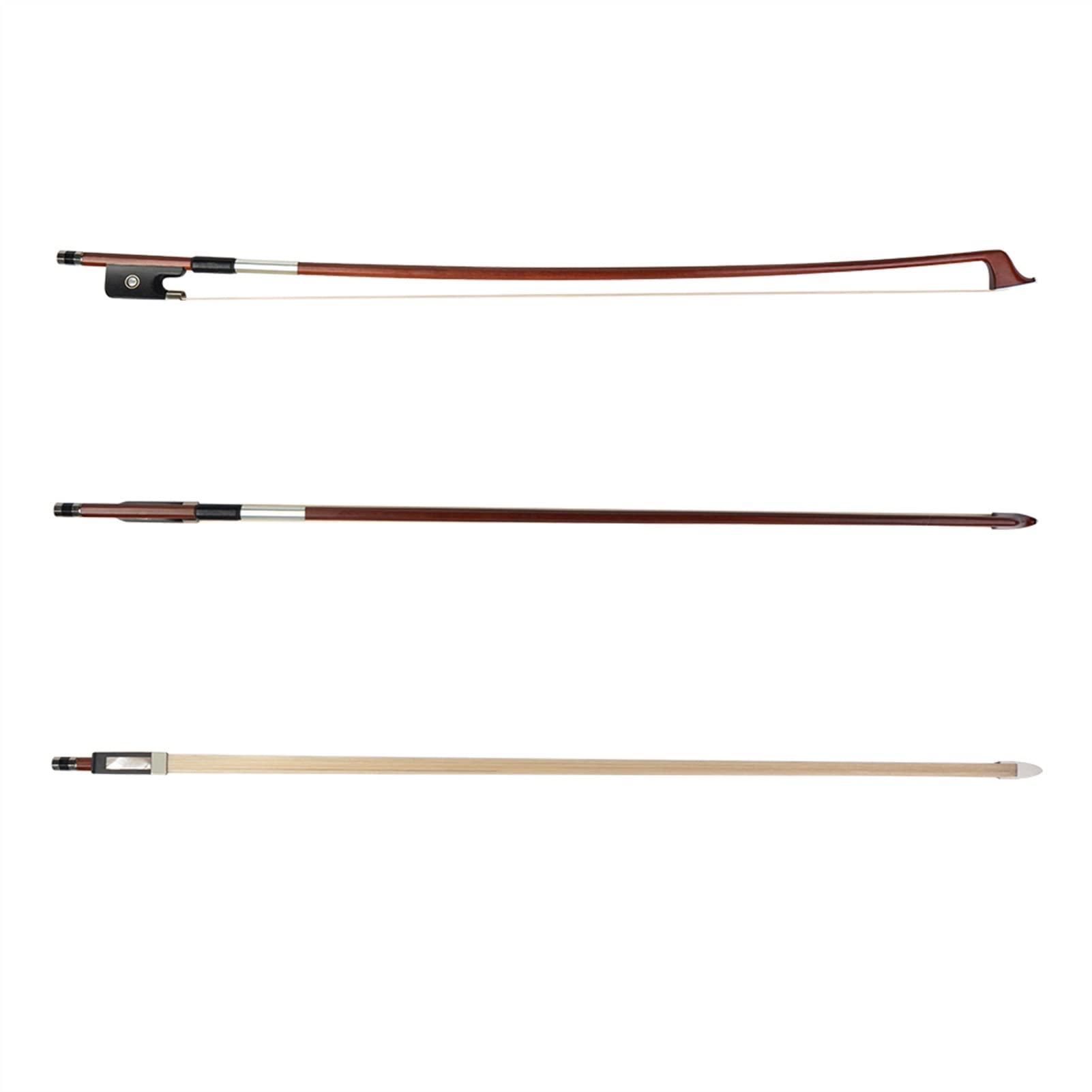 Pernambuco Violino Arco E Viola Arco Violoncello Fiocchi Fatti A Mano 4/4 Violino Ebano Rana Mongolia Horsehair Arco Violino Standard (Color : 4-4 Cello Bow)