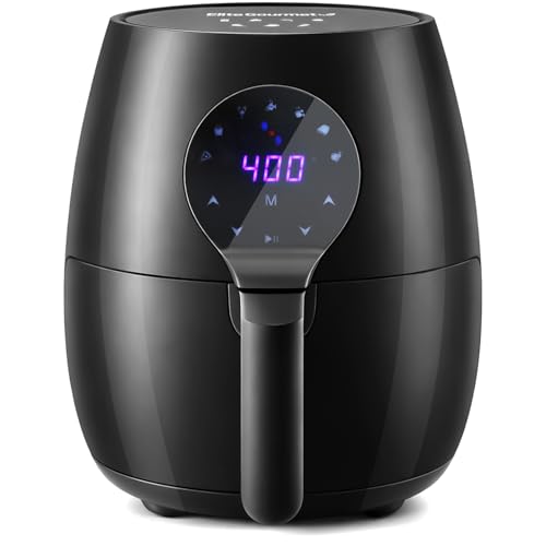 Image of Elite Gourmet EAF5317D 5.3Qt Air Fryer, PFOA /PTFE Free, 1350W, Black