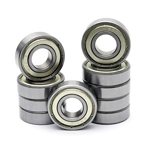 FKG 6001-ZZ 12x28x8mm Deep Groove Ball Bearing Double Metal Shields Bearing Pre-Lubricated 10 Pcs