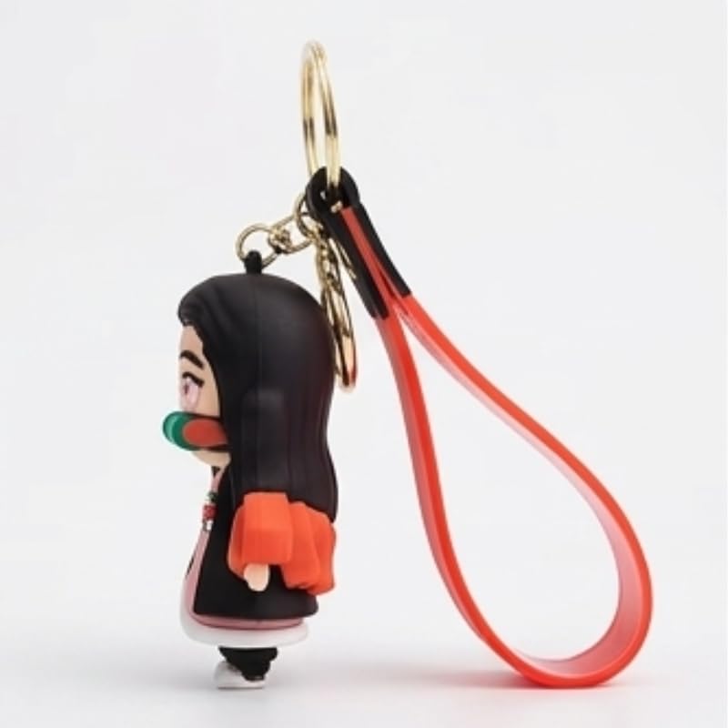 Image of Cute 3D Keychain | Keyring & Quirky Bag Charm | Hard Silicone, Unbreakable | Travel Essential | Kids Friendly | Strap & Bag Hook