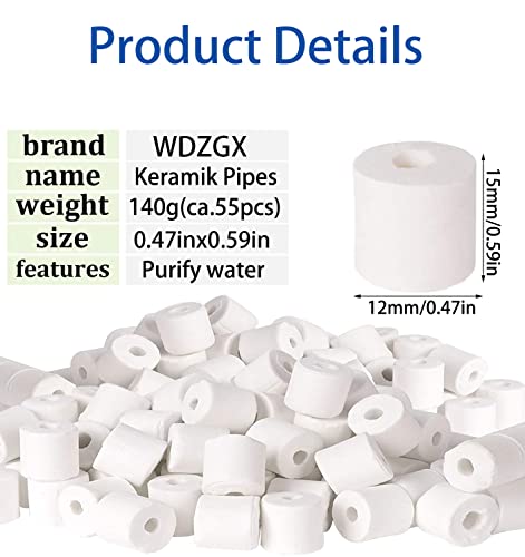 Keramik Pipes Keramikperlen Zecken 140g /ca.55Stk Durch Milieuveränderung von Effektive Mikroorganismen Wasserbereitung & Energetisierung (140)