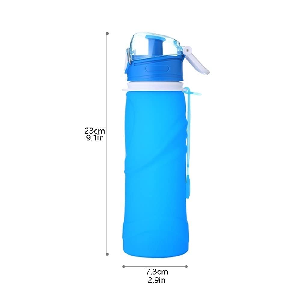 Bottiglia di Acqua Pieghevole Bottiglia di Sport Bottiglia in Silicone Bottiglie d'Acqua Pieghevole Portatile 750 ml / 24,8 oz for Viaggi Escursionismo Ciclismo Sport Bottiglia da Campeggio