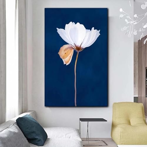 Art mural fleurs et papillons impression haute définition sur toile