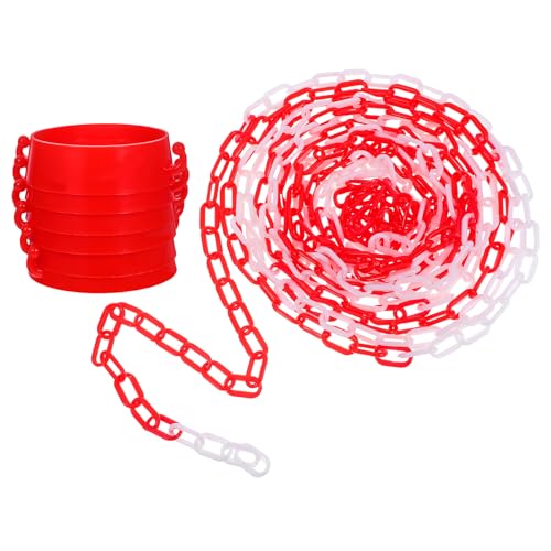 Chaîne barrière légère et portable pour cônes de chantier avec anneaux