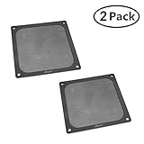 AIYUE 120mm Ultra Fine Magnetic Frame PC Fan Dust Filter Dust Filter Fan Filter PC Cooler Filter Black Dustproof Case Cover Computer Mesh Computer Fan Grills 2 Pack