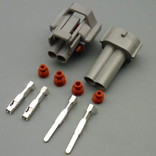 2 Pin 2.0mm Auto Waterproof Connector Plug Car Fuel Injector connectors for Toyota for Honda for Nissan 6189-0039 - (Color Name: 100set Male Female)