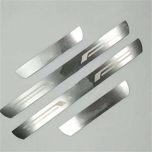 Seuils de porte de finition premium en acier inoxydable silver pour habitacle T-Cross