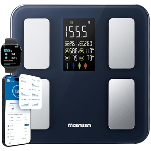 Masmssm Smart Body Scale with 22 Metrics, BMI & Heart Rate
