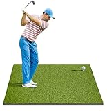 LaiEr Golf-Trainingsmatte,Schlagmatte mit 150x150 cm Größe und Dicke, geeignet für Indoor- und Outdoor-Übungen auf Familien-Golfplätzen,unterstützt das Training von Kurzschnellen