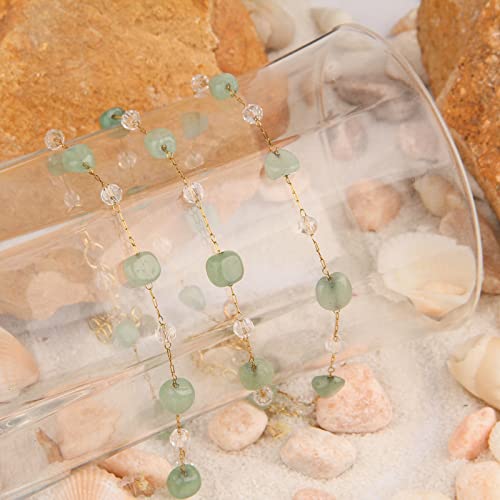 Jardme Ankle Bracelets For Women,Handmade Colorful Stone Tassel Anklet，Anklets Set Summer Jewelry Gifts For Women Teen Girls… #TOP1